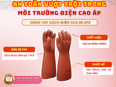 Găng tay cách điện GC2-36 SFE 0