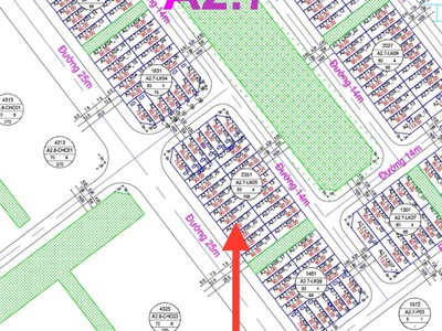 Bán liền kề khu đô thị thanh hà a2.7 lk05-21 nhìn khu chung cư, dt 90m, đường 25 m, hướng tây nam, 0