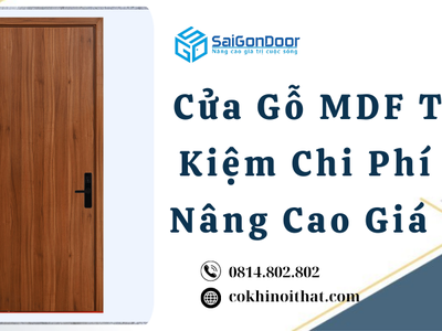 Cửa Gỗ MDF Tiết Kiệm Chi Phí Và Nâng Cao Giá Trị 1