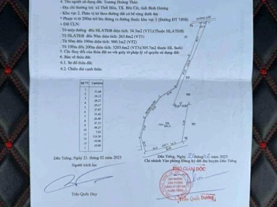 Chính chủ cần bán đất xã minh hòa, huyện dầu tiếng, bình dương 1