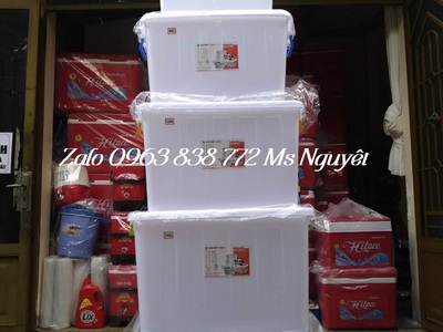 Thùng nhựa trắng đa năng có bánh xe tiện dụng. Giá sỉ tại Phước Đạt 0