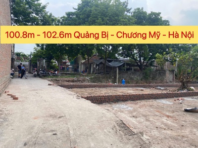 Siêu phẩm 2 lô đất 100.8m và 102,6m tại quảng bị-chương mỹ-hà nội 0