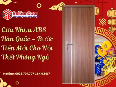 Cửa Nhựa ABS Hàn Quốc   Bước Tiến Mới Cho Nội Thất Phòng Ngủ 1