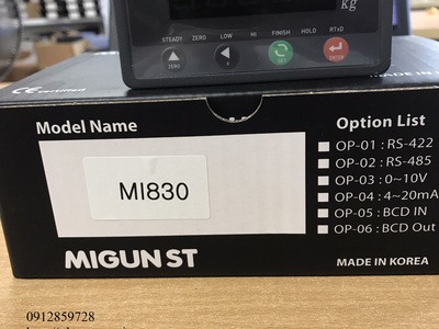 Đầu cân điện tử Migun st MI830/RS485   Xuất xứ : Migun ST   Hàn Quốc 0