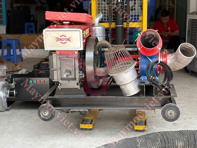 Máy bơm nước đầu nổ dầu D24 phi 150 Turbo giá rẻ 0
