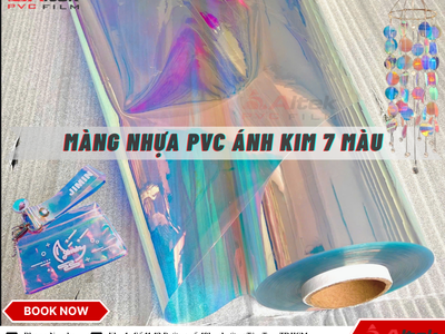Nhà phân phối nhựa pvc lớn tại miền nam, ánh kim 7 màu 0