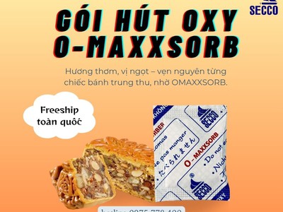 Bánh Trung Thu luôn tươi nhờ gói hút Oxy SECCO 0