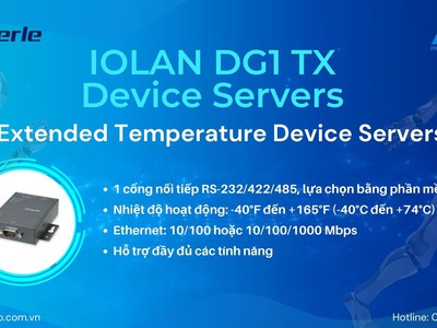 IOLAN DG1 TX - Siêu giải pháp kết nối công nghiệp 0