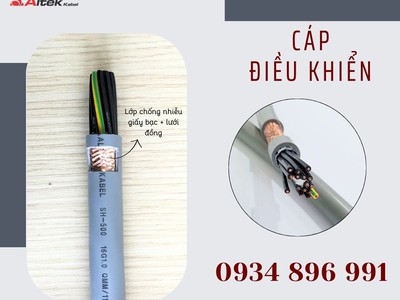 Cáp Điều Khiển 16x0.5mm  Altek Kabel   Có Lưới Chống Nhiễu, Giao Toàn Quốc 1