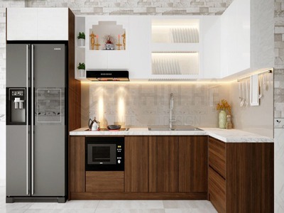 Đơn vị chuyên thiết kế và thi công tủ bếp chống mối mọt cực đỉnh với giá cực Var:TinhQuan 3
