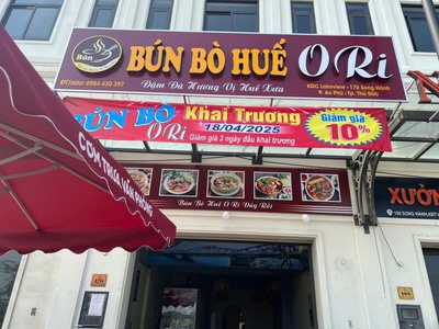 Quận 2 , sang gấp quán bún bò , mb thuê rẻ 26 tr / tháng, mt đường kdc lakeview mt số 170 song hành 1