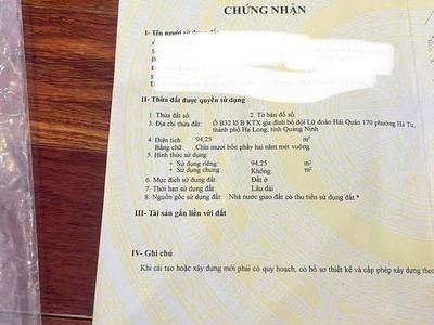 Chính chủ bán gấp lô đất vàng tại hạ long   vị trí hiếm có 4