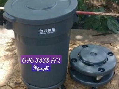 Thùng rác nhà bếp 120Lit có bánh xe giúp giữ gìn vệ sinh sạch sẽ 0