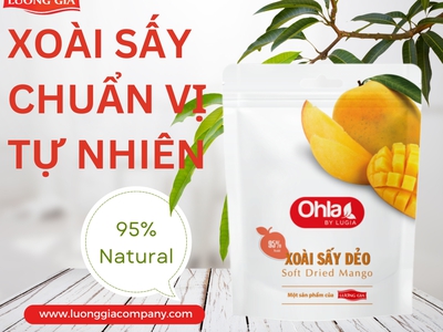 Xoài sấy chuẩn vị tự nhiên   món quà dinh dưỡng từ Lương Gia 0
