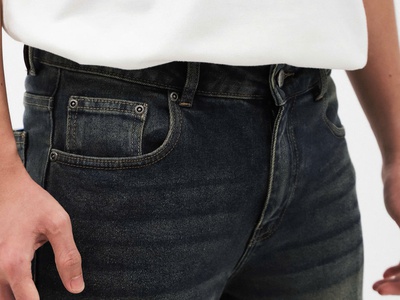 Quần jean Jacobs Cole slim co giãn nhẹ màu BLUE 93 14