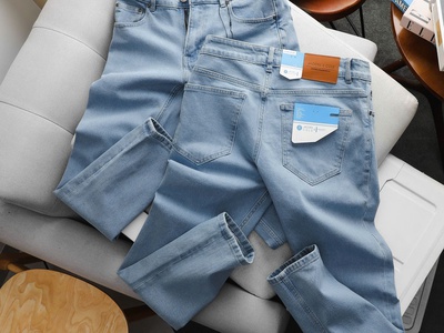 Quần jean Jacobs Cole slim co giãn nhẹ màu BLUE 95 5