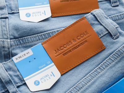 Quần jean Jacobs Cole slim co giãn nhẹ màu BLUE 95 3