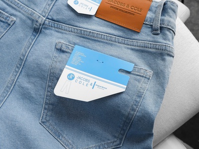 Quần jean Jacobs Cole slim co giãn nhẹ màu BLUE 95 4