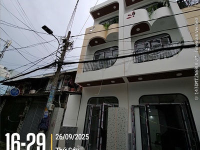 Cặp siêu phẩm 51m  3 tầng mới xây đẹp hẻm 6m thông giá chỉ nhỉnh 5tỷ 2