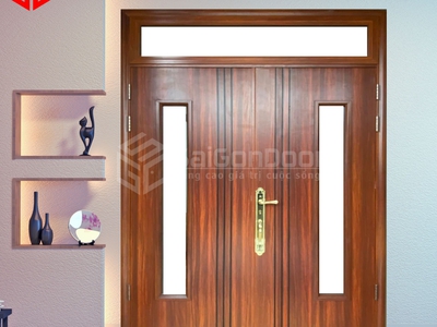 Cửa Thép Vân Gỗ Làm Cửa Chính   Sự Lựa Chọn Hoàn Hảo Cho Ngôi Nhà Hiện Đại 1