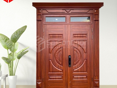 Cửa Thép Vân Gỗ Làm Cửa Chính   Sự Lựa Chọn Hoàn Hảo Cho Ngôi Nhà Hiện Đại 3