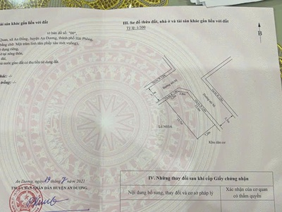 Lô góc 108m2 ngang 7m trang quan, an dương - giá: 3,x tỷ 0