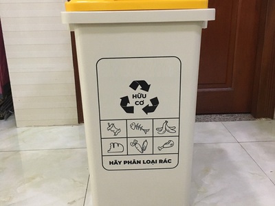 Thùng Rác Ghép Bộ 2   Nắp Màu Giúp Phân Loại Rác Thải Tại Nguồn 3