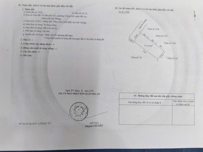 Bán đất sau một lô mặt đường nhựa ngõ 62 Cát Khê, Tràng Cát 52m2 giá 1.3 tỷ 0