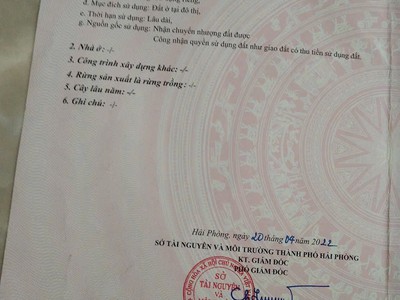  BÁN lÔ dẤT dẸP nGÕ 22 CÁT VŨ   TRÀNG CÁT, 50m2 GIÁ 1 ty 325 trieu  2