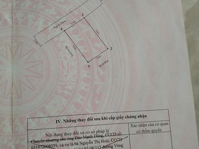  BÁN lÔ dẤT dẸP nGÕ 22 CÁT VŨ   TRÀNG CÁT, 50m2 GIÁ 1 ty 325 trieu  3