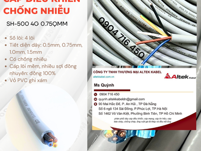 Cáp SH-500 4G 0.75QMM có lưới Altek Kabel Hà Nội, Đà Nẵng 0