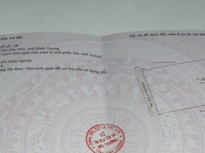 Cần Bán đất Xây Xưởng 28.000M  Tại Hòa Phú, TP Thủ Dầu Một, Gần Vsip2. 0
