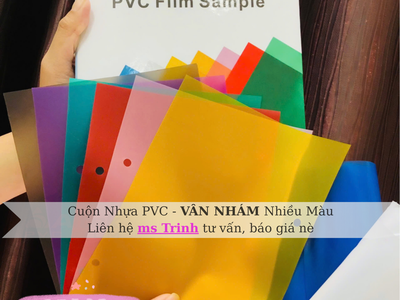 Mua bán màng nhựa pvc tại xưởng, vân nhám nhiều màu 0
