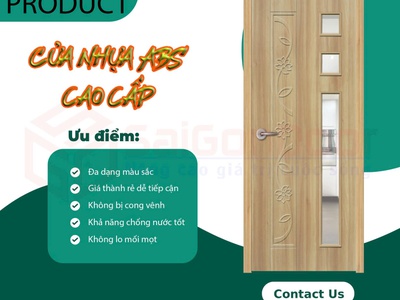 Cửaa Nhựa ABS   Nhẹ Ví, Đẹp Nhà 1