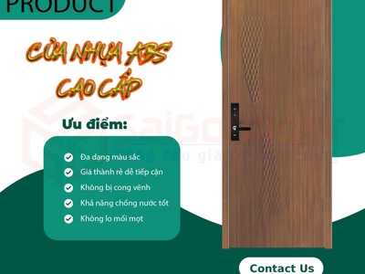 Cửaa Nhựa ABS   Nhẹ Ví, Đẹp Nhà 2