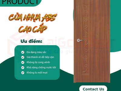 Cửaa Nhựa ABS   Nhẹ Ví, Đẹp Nhà 3