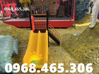 Cầu trượt trẻ em giá rẻ, cầu trượt máng đôi, cầu trượt 2 máng trẻ em 0
