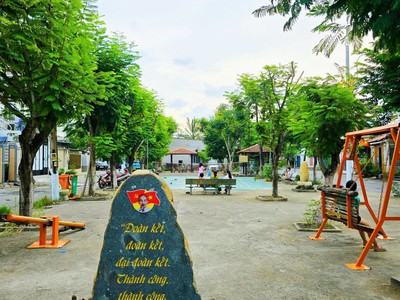 Nhà trệt lững 54m2, ngang khủng 5m, đường nhựa xe tải 7m thông. khu dân cư cao cấp khép kín, đầy đủ 1