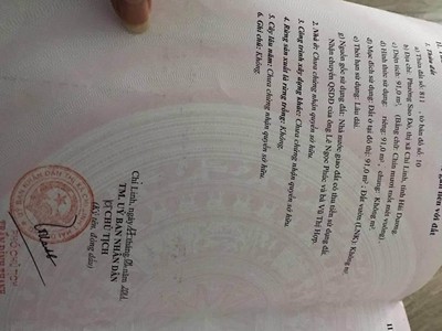 Bán lô đất 91m2 full thổ cư   3 mặt tiền   thuộc phường sao đỏ - chí linh   hải dương 1