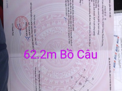 62.2m2 đất phân lô khu bồ câu chiến sĩ lai xá, kim chung 1