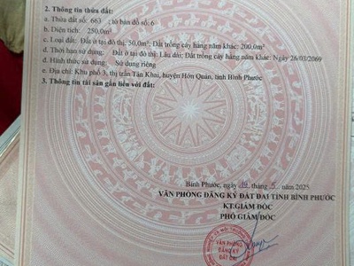  hót - cần bán lô đất khu phố 3 - huyện hớn quản - tỉnh bình phước 0