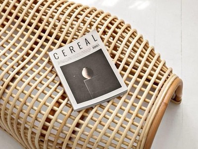 Ghế băng mây uốn caro 3