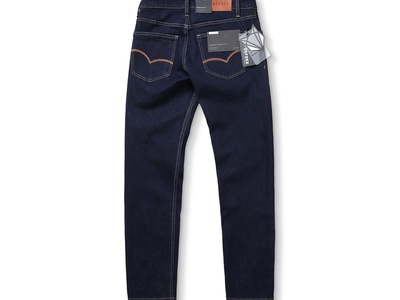 Quần jean ống suông Defoxx đen muối tiêu indigo co giãn nhẹ 1