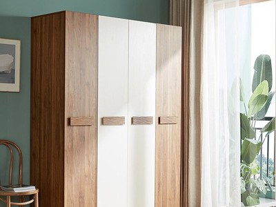 Tủ Quần Áo Gỗ Công Nghiệp MDF Màu Vàng Vân Gỗ 1