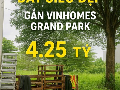 Lô đất vàng vinhomes grand park quận 9 - p. long thạnh mỹ - hẻm  thoáng rộng rãi - 69.2m2 - chỉ 0