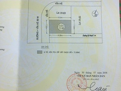 Bán đất mặt đường đôi Tứ Minh, ph Tứ Minh, TP HD, 72.88m2, mt 7.52m, giá rất tốt chỉ 3.x tỷ 1