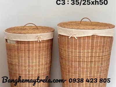 Giỏ đựng đồ mây tự nhiên 5