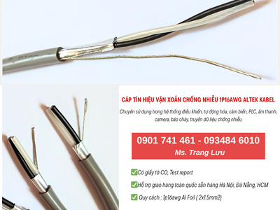 Cáp tín hiệu vặn xoắn 1p16awg Đà Nẵng, Hà Nội, Hồ Chí Minh 1