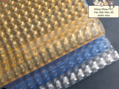 Màng nhựa pvc mắt mèo nhiều màu, độc đáo, lấp lánh 0