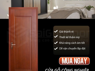 Cửa gỗ công nghiệp HDF giải pháp hoàn hảo cho không gian hiện đại 3